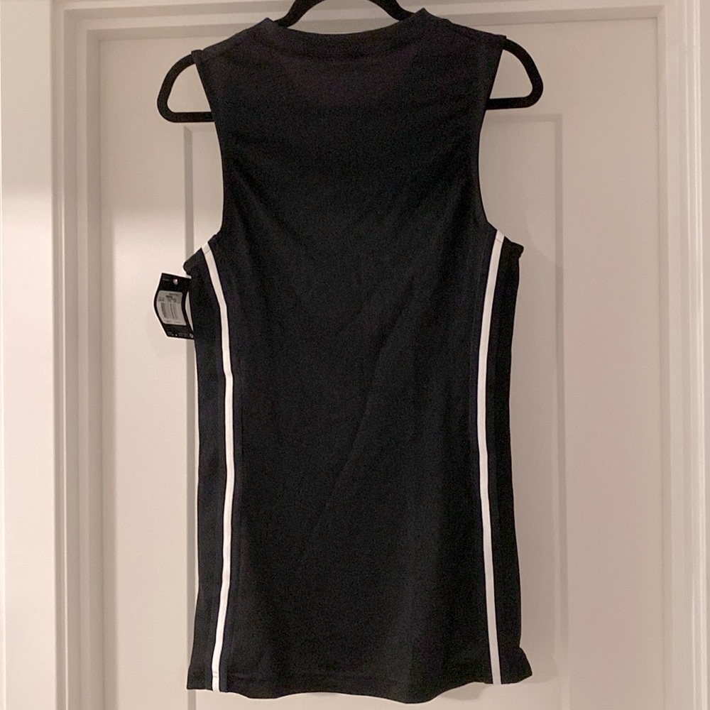 NWT [Nike] Dri-Fit Basketball Performance Sleeveless Jersey Black w/ White - Picture 3 of 9